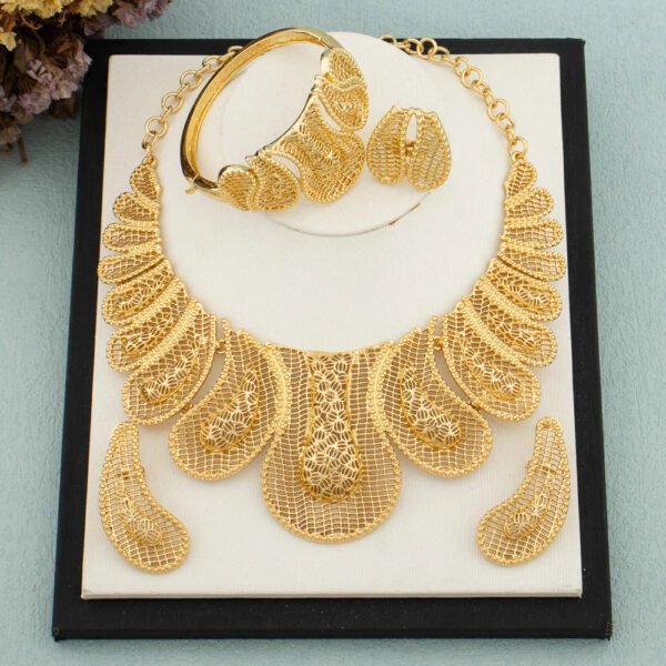 Yueming Flower Jewelry Set