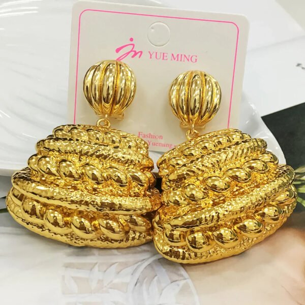 Yueming Brass Fashion Chunky Earrings