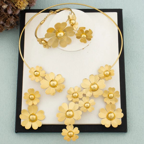 Yueming Luxury Flower Jewelry Set