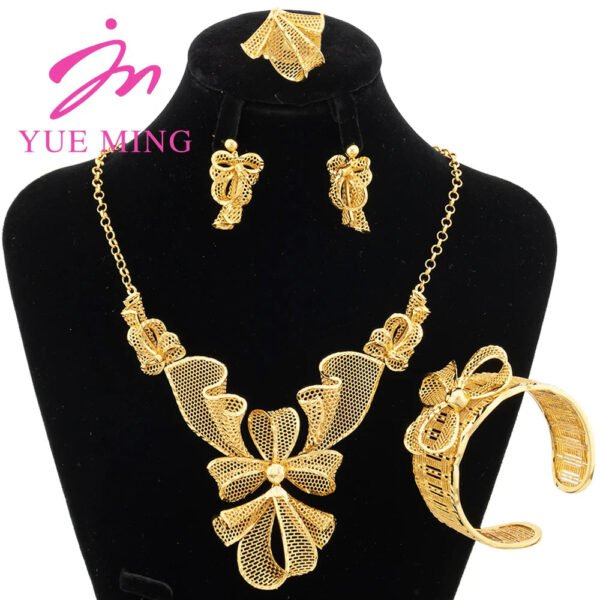 Yueming Wedding Jewelry Flower Set
