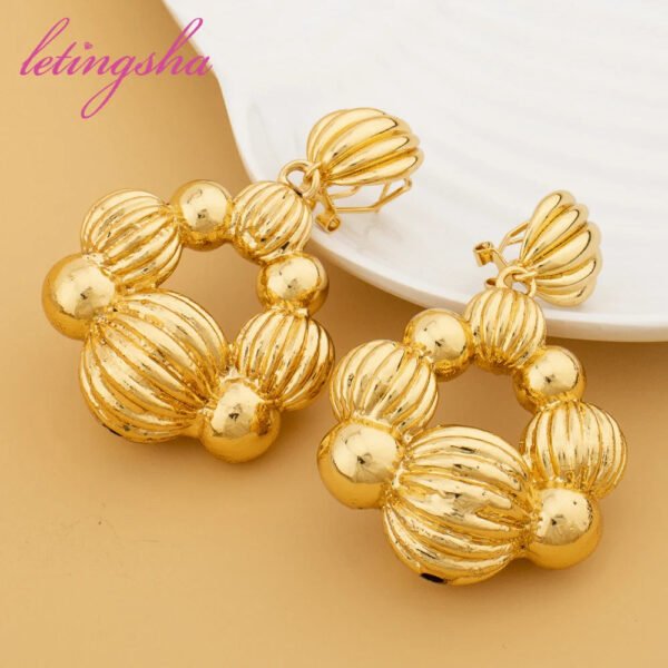 Yueming Copper Stylish Earrings