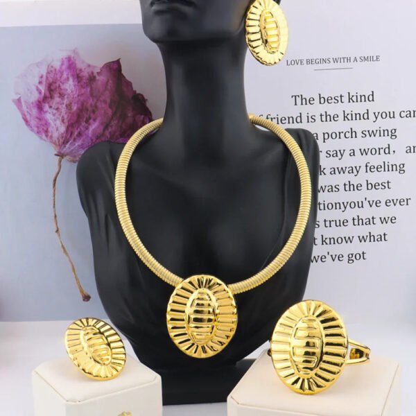 Yueming earrings bangle necklace african popular luxury custom for anniversary gift
