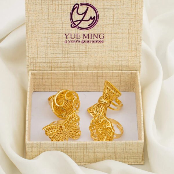 Yueming Copper Luxury Adjustable Ring