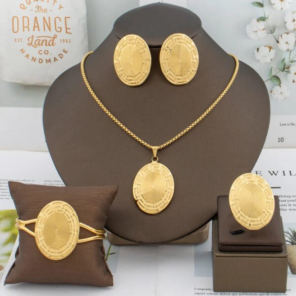 Yueming Copper Luxury Statement Jewelry Set