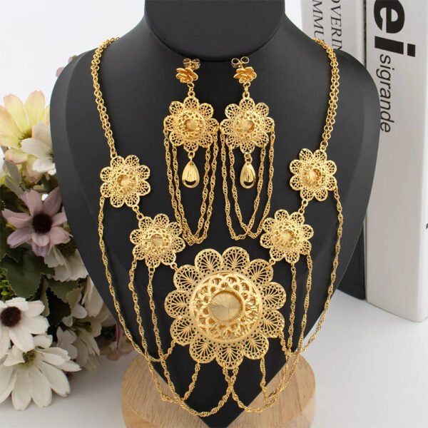 Yueming Copper Luxury Bridal Jewelry Set