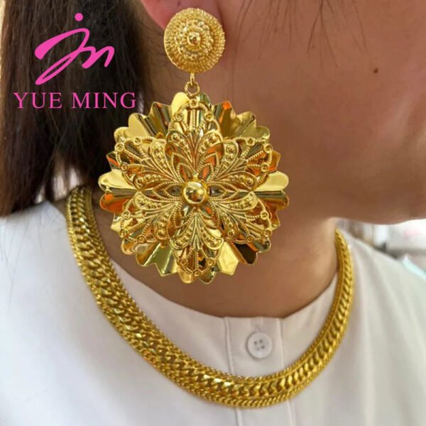 Yueming Fashion Flower Jewelry Set
