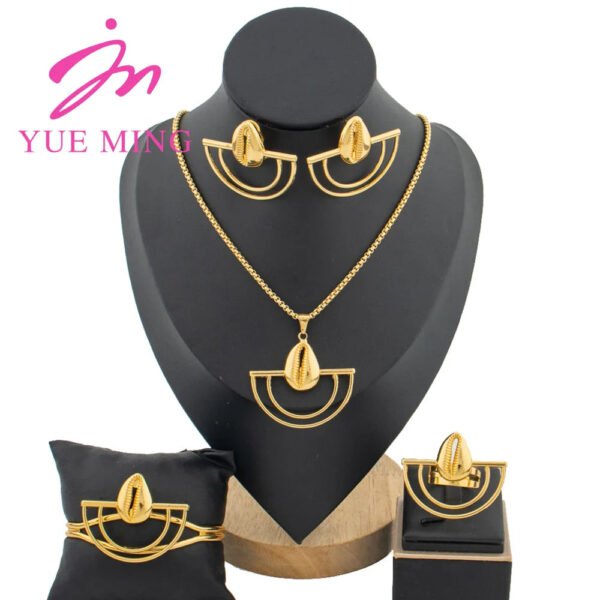 Yueming Copper Contemporary Wedding Jewelry Set