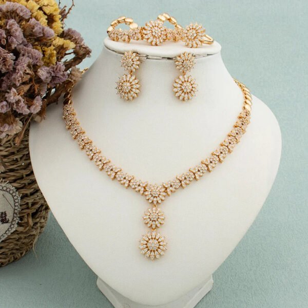 Yueming Crystal Trendy Wedding Jewelry Set